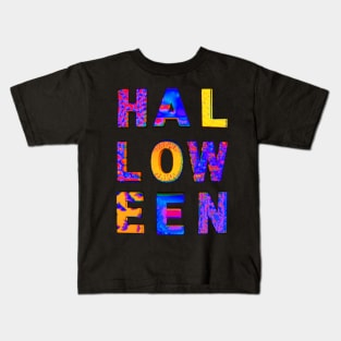 HALLOWEEN Scary Spooky Goopy Letters Kids T-Shirt